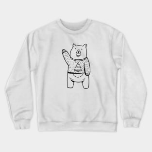 Bear - Cute wearing Sweater for christmas Crewneck Sweatshirt